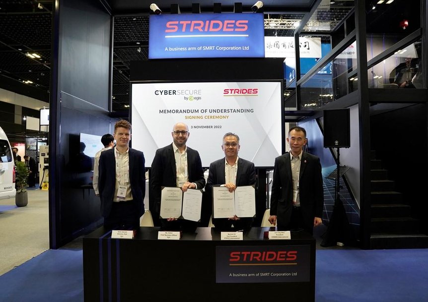 Egis signed a collaboration with Strides International Business Pte Ltd to offer cybersecurity solutions for global Rail operators